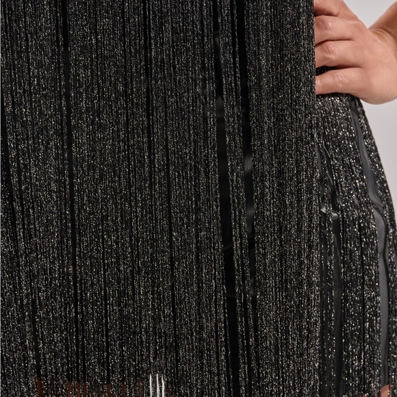 Akira Fringe body suit in Black - Picture 8 of 8